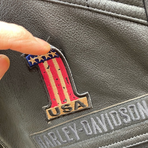 Harley-Davidson Pocket System Leather Textile Vest Size Large - Picture 12 of 12